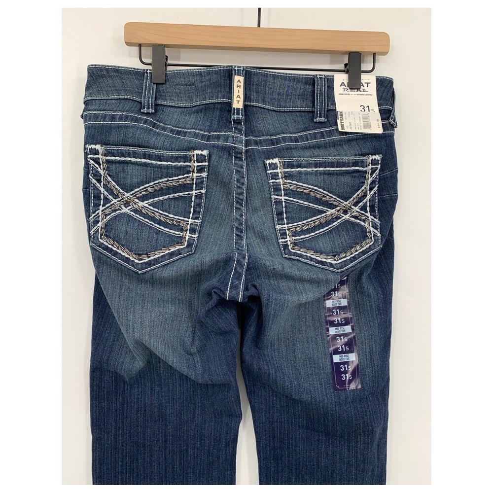 Ariat Women's Dark Wash Boot Cut Jeans - Picture 3 of 10